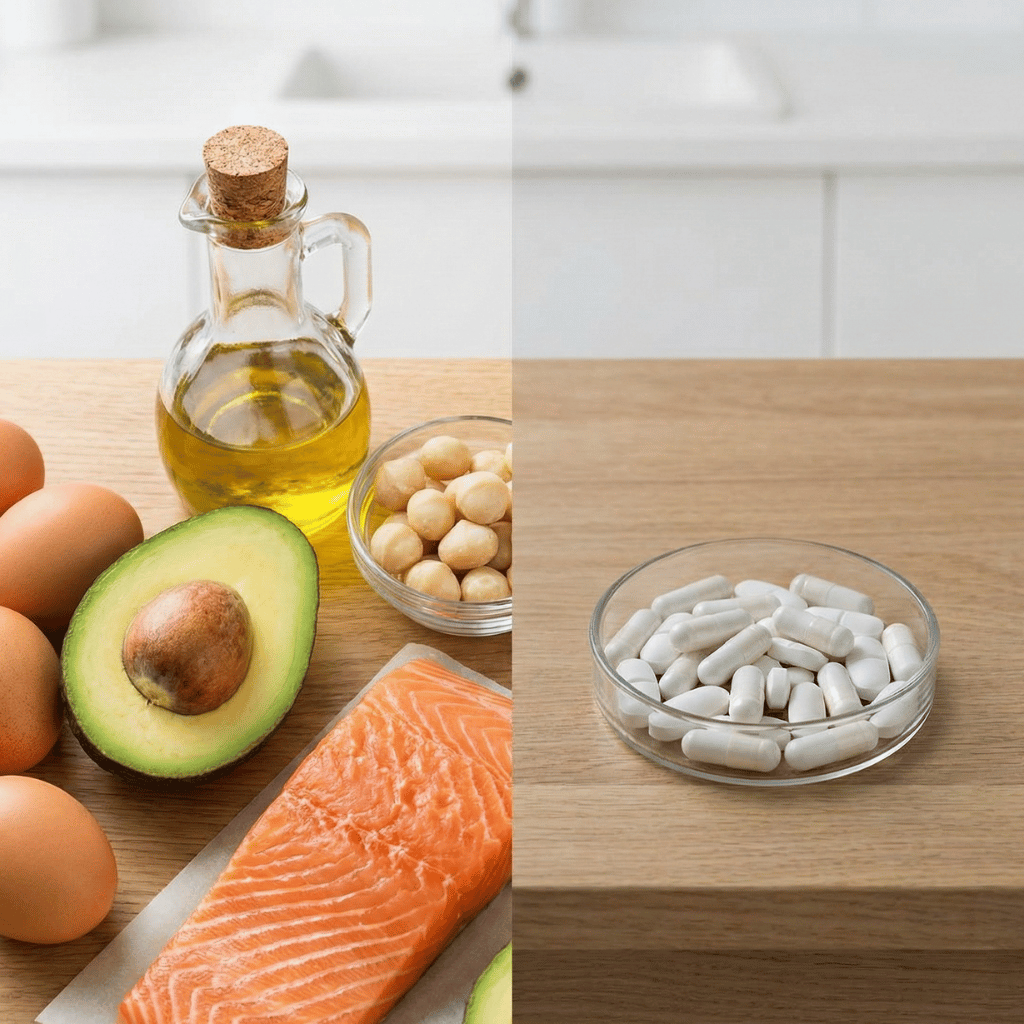 Naturlige keto-matvarer vs kosttilskudd