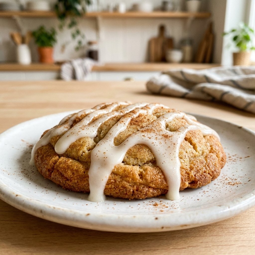 Kanelkjeks i nærbilde – fin glasurdekorasjon