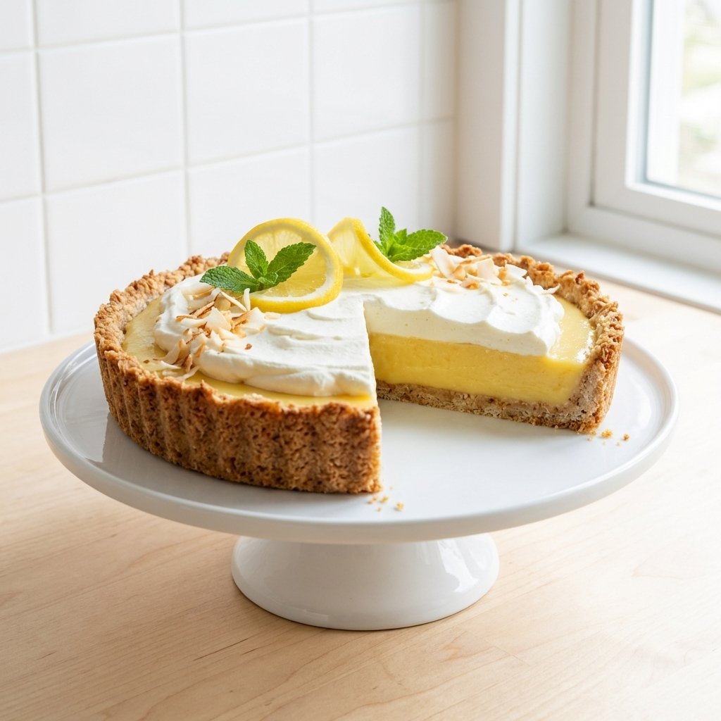 Ferdig keto-pai med kokosbunn