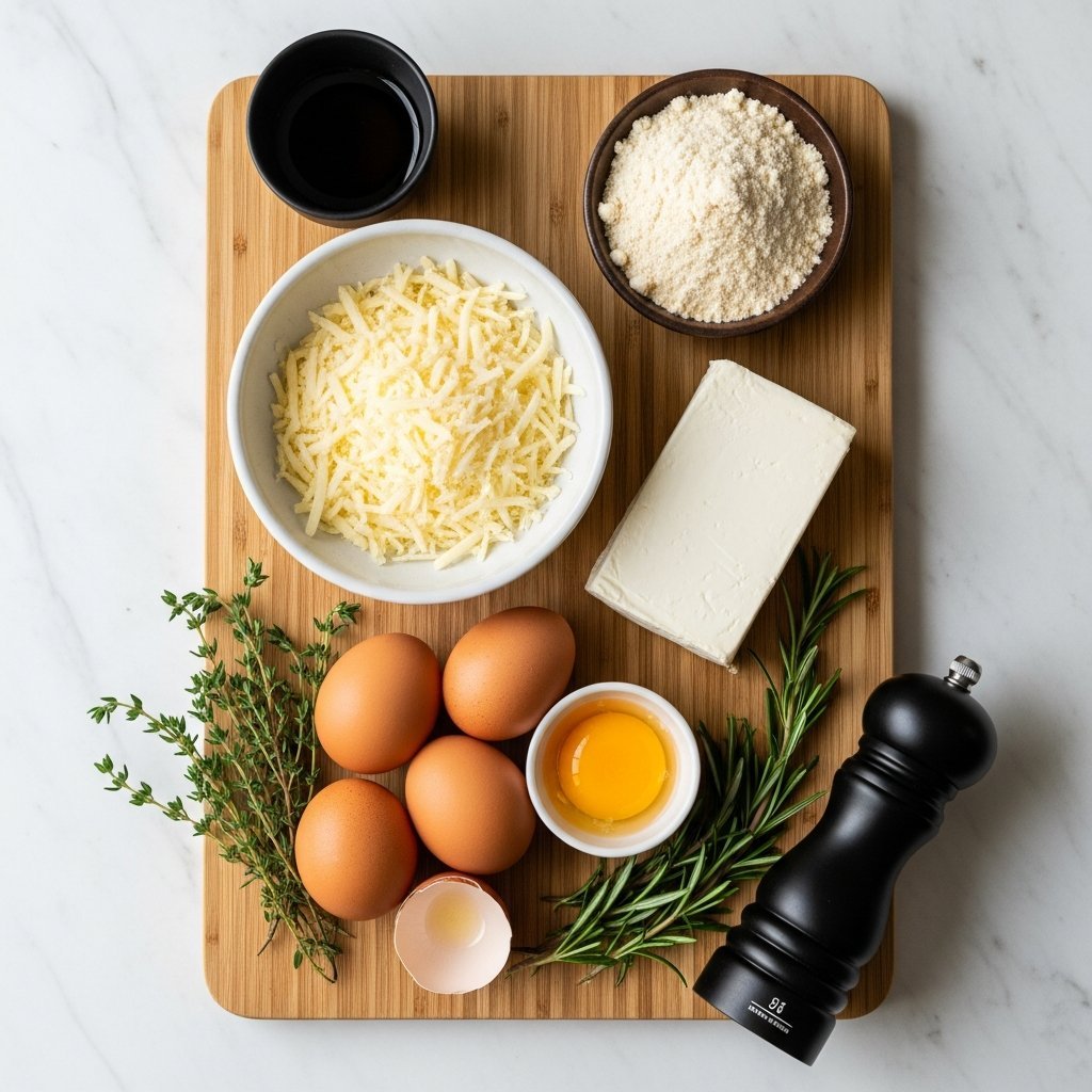 Ingredienser til salt ostebunn