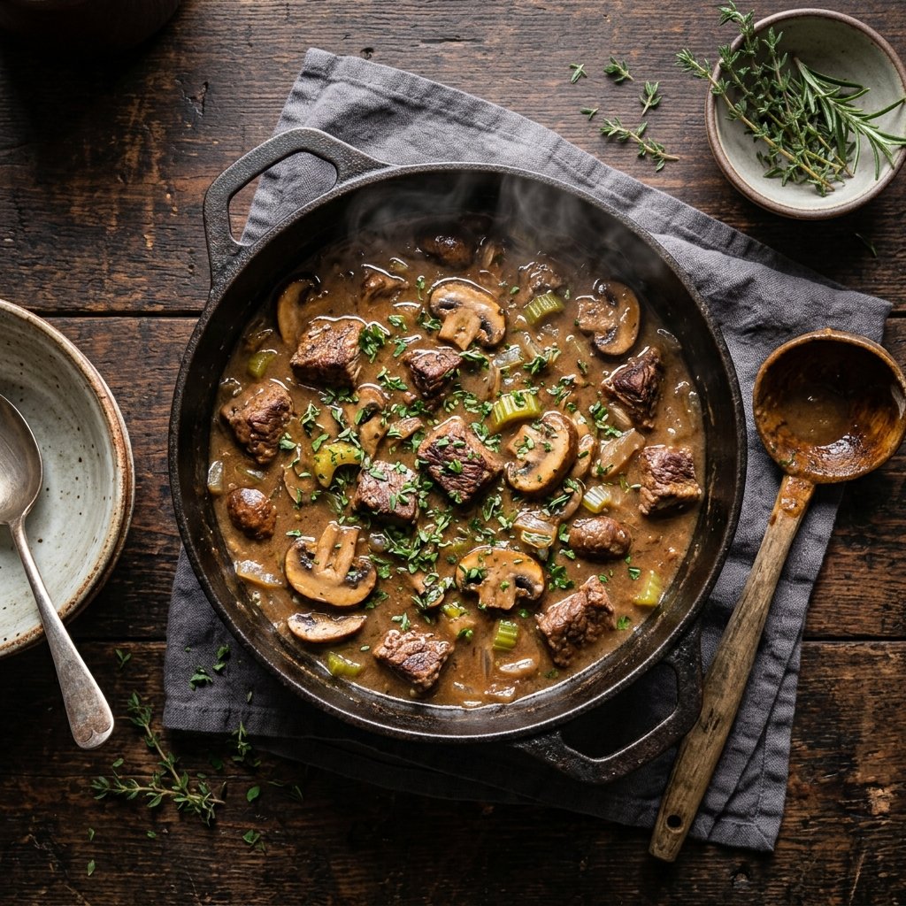 Keto gryte - varm biffgryte uten karbohydrater